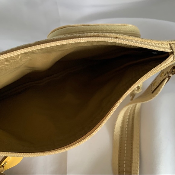 COACH Yellow & White Fabric Waist Bag - Picture 7 of 10